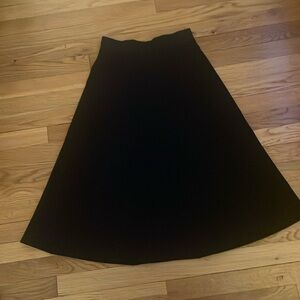 H&M Black A Line Skirt Small